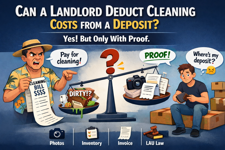 Can a Landlord Deduct Cleaning Costs from a Deposit