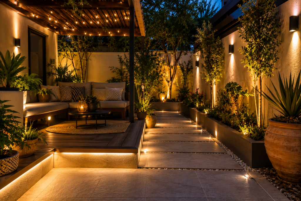 Small Patio Makeover Costa Blanca: Outdoor Lighting Ideas for a Small Patio